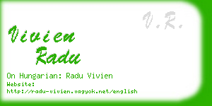 vivien radu business card